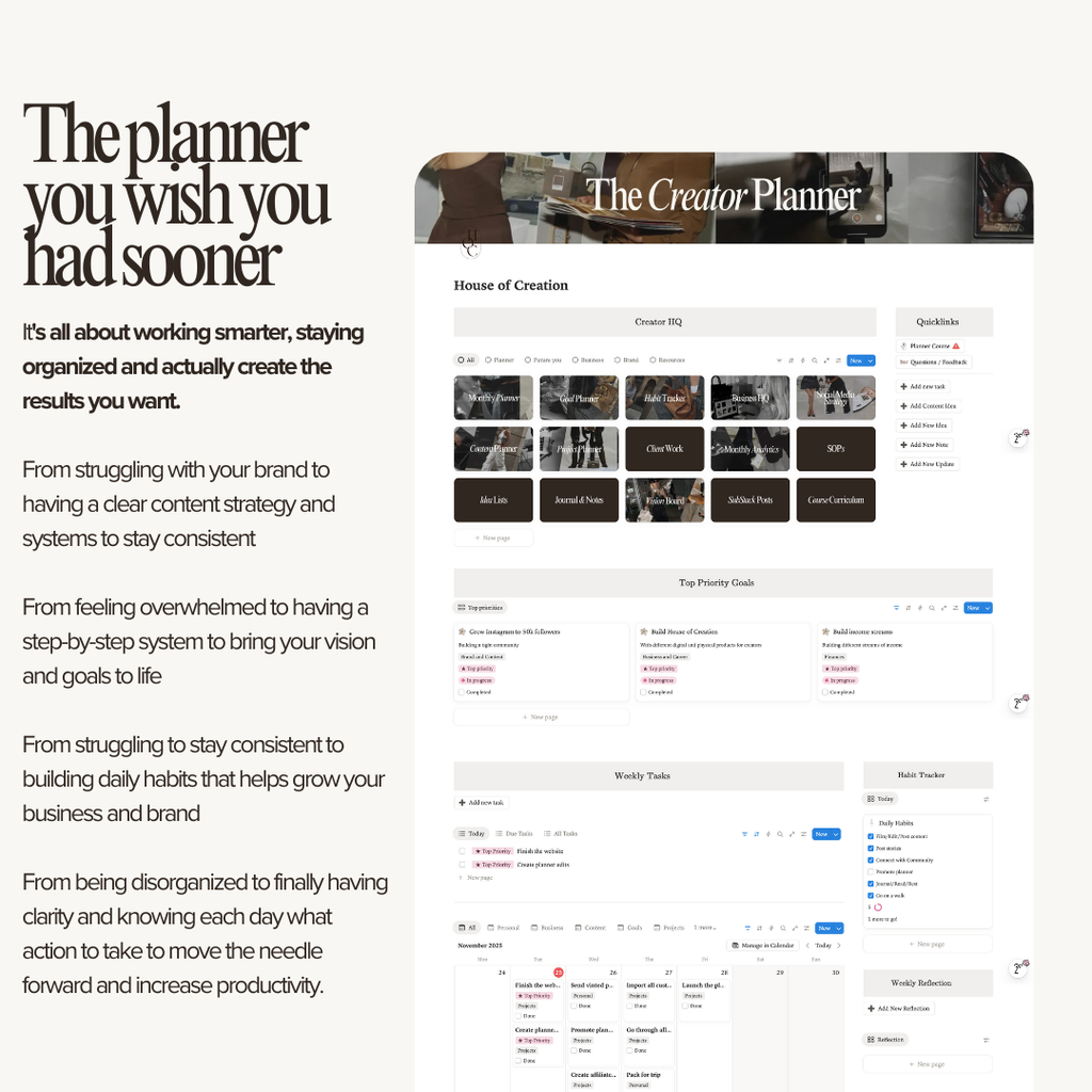 The Creator Planner
